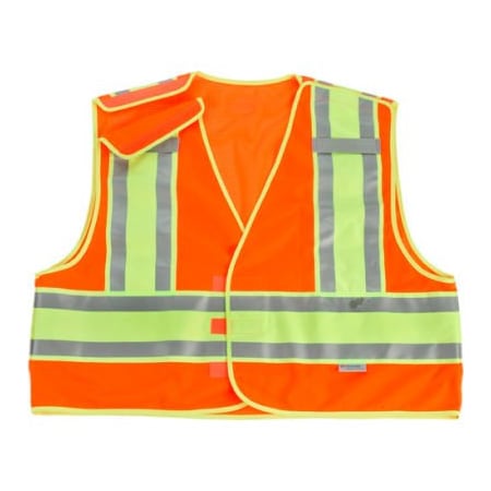 GloWear 8245PSV Public Safety Vest, Orange, L/XL